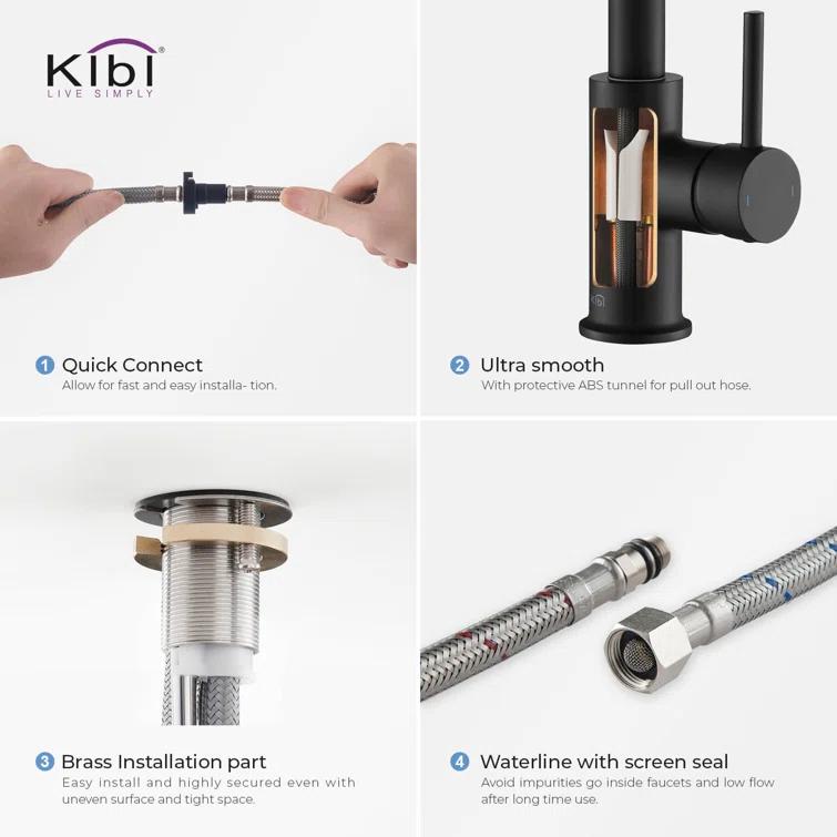 KIBI Casa Pull Down Kitchen Faucet
