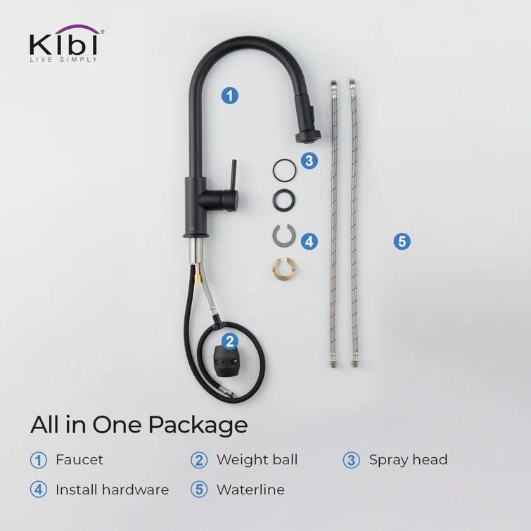 KIBI Casa Pull Down Kitchen Faucet