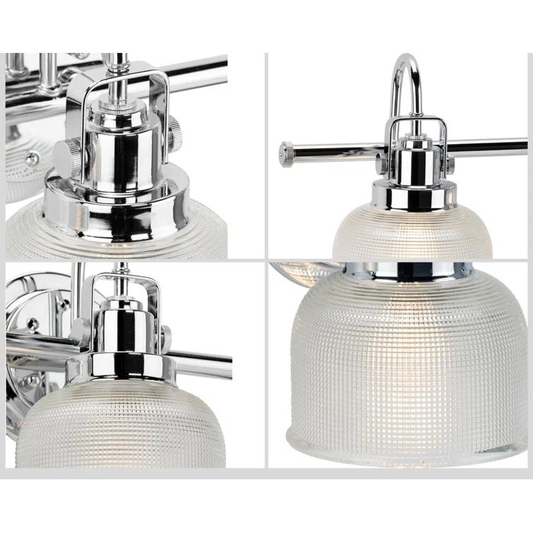 Rosser 4 Light Transparent Dimmable Vanity Light
