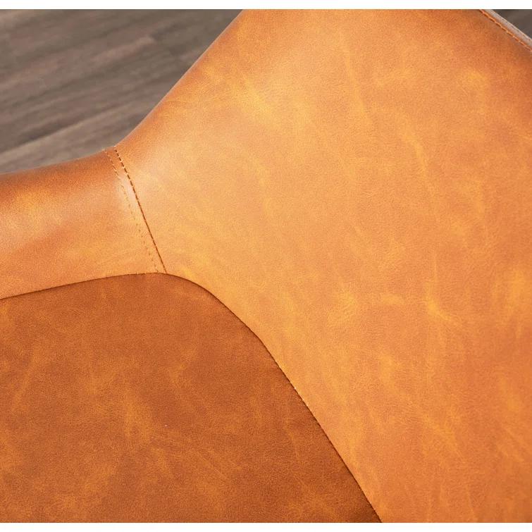 Steelside™ Greely Upholstered Counter Stool with Metal Frame (Set of 2)