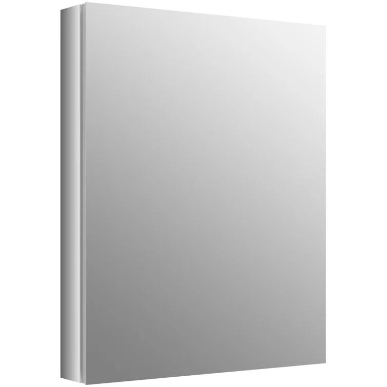 Verdera® Recessed or Surface Mount Frameless Medicine Cabinet with 3 Adjustable Shelves