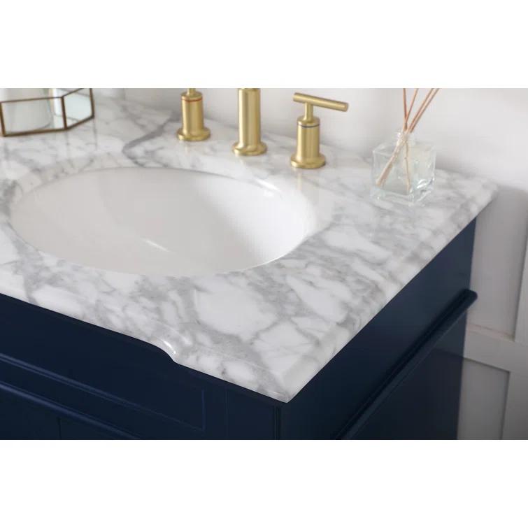 Etta Avenue™ Lydie 60'' Double Bathroom Vanity with Marble Top