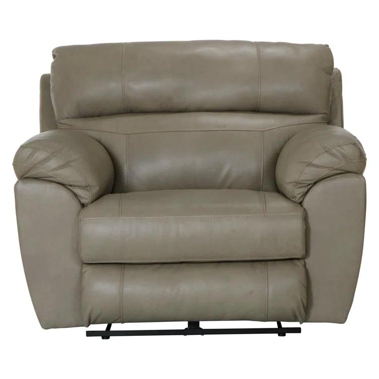 Alonii 45" Wide Leather Match Standard Recliner