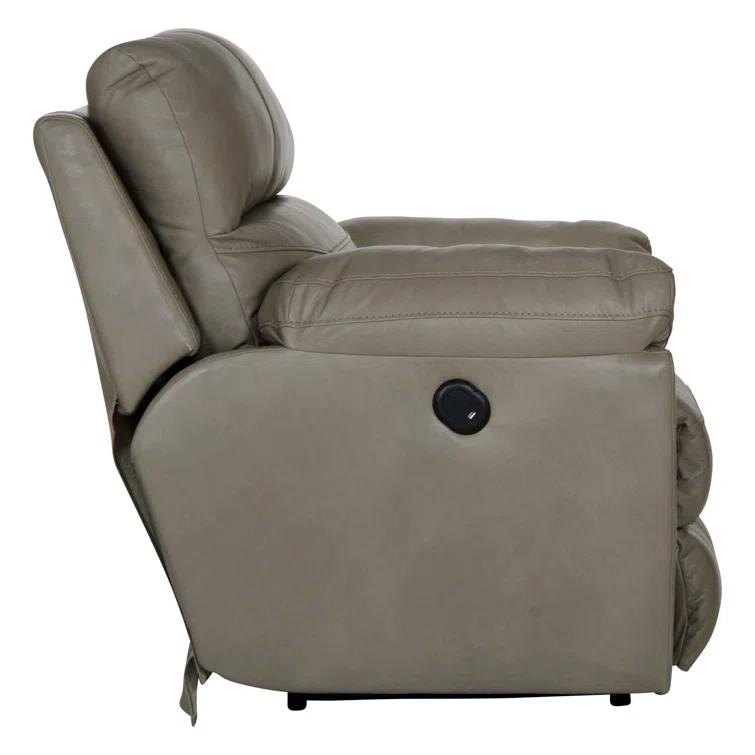 Alonii 45" Wide Leather Match Standard Recliner
