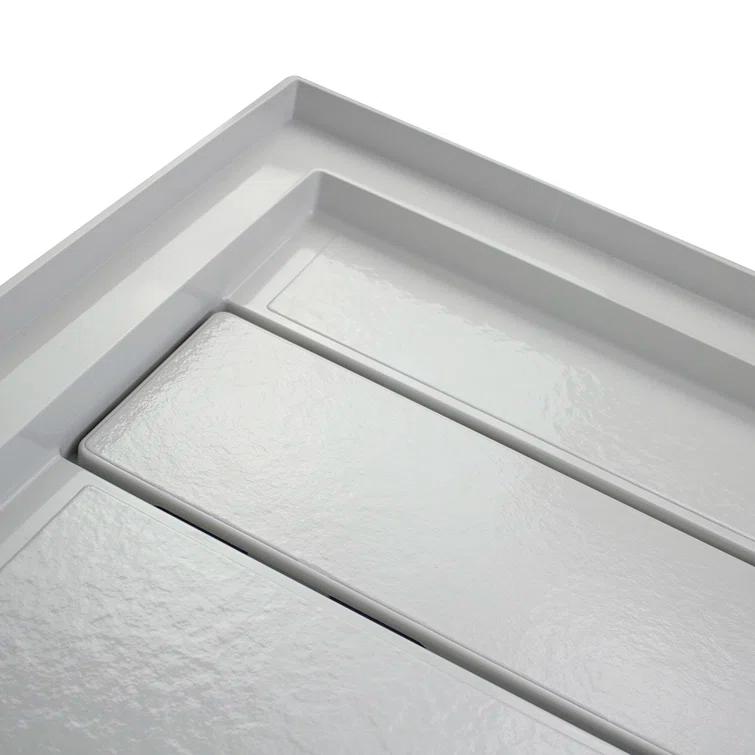 Transolid FLU6032L-39 60'' W 32'' D Rectangular Single Shower Base