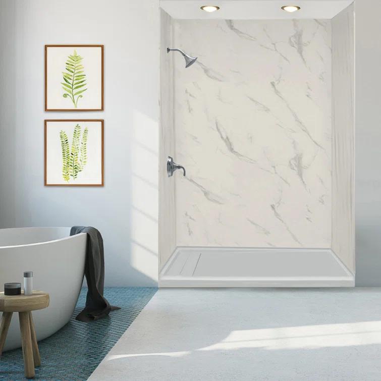 Transolid FLU6032L-39 60'' W 32'' D Rectangular Single Shower Base