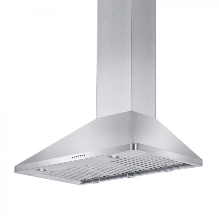 ZLINE KITCHEN & BATH 36 inch Convertible 400-CFM Recirculating Stainless steel Wall-Mounted Range Hood