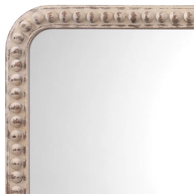 Audrey Beaded Rectangle Wall Mirror, 26" x 38"
