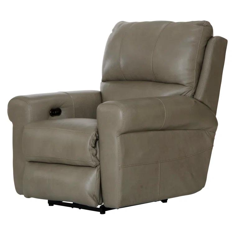Nicey Italian Leather Match Power Recliner