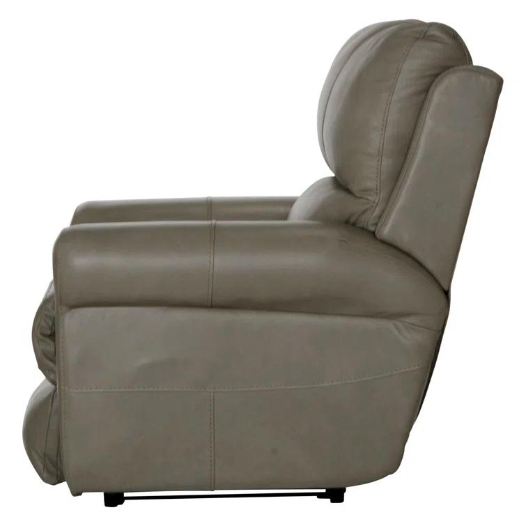 Nicey Italian Leather Match Power Recliner