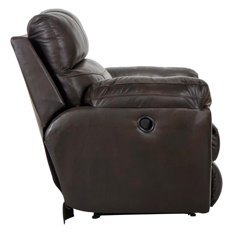 Alonii 45" Wide Leather Match Standard Recliner