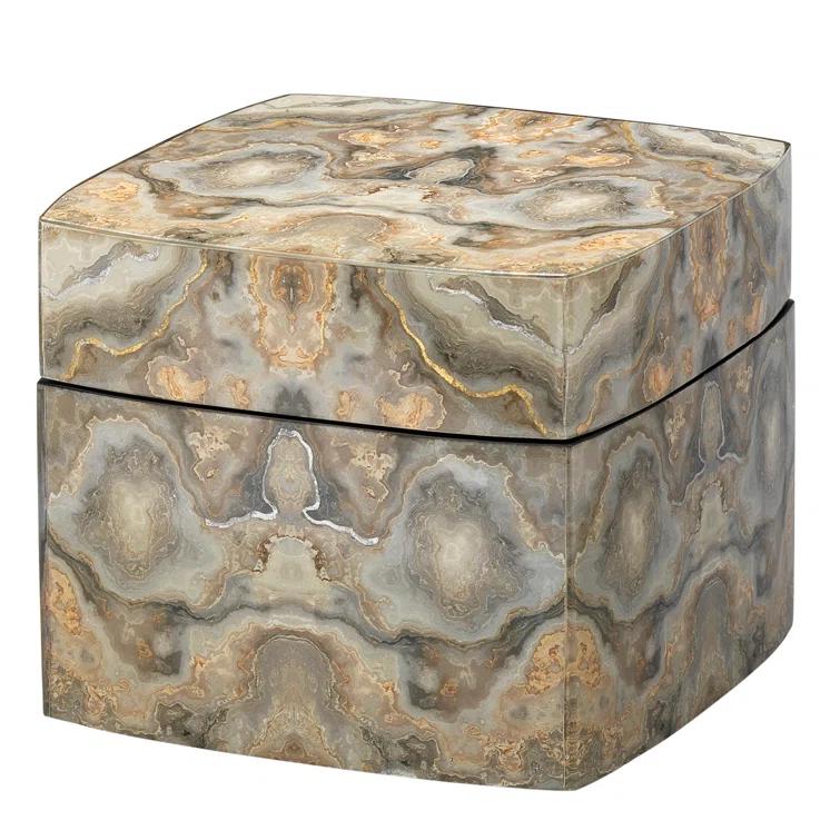 Jamie Young Company Elevated Coastal Manufactured Wood Decorative Box