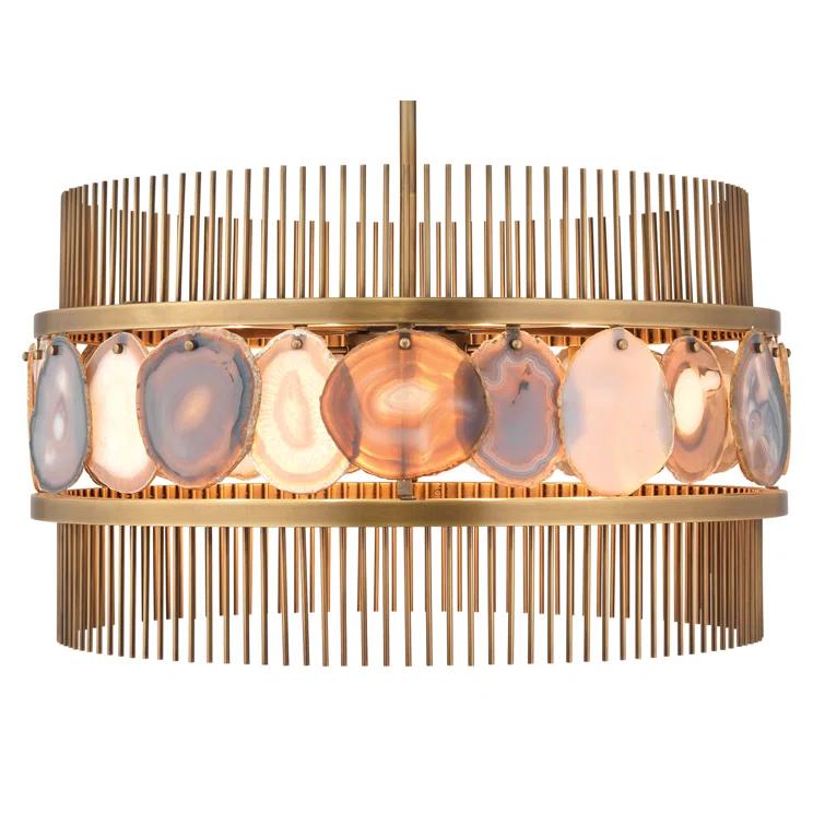 8 - Light Dimmable Round/Oval Chandelier