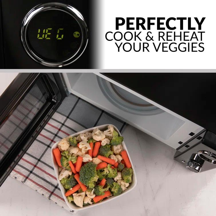 Nostalgia Retro 19" 0.9 cu ft. 800-Watt Countertop Microwave Oven