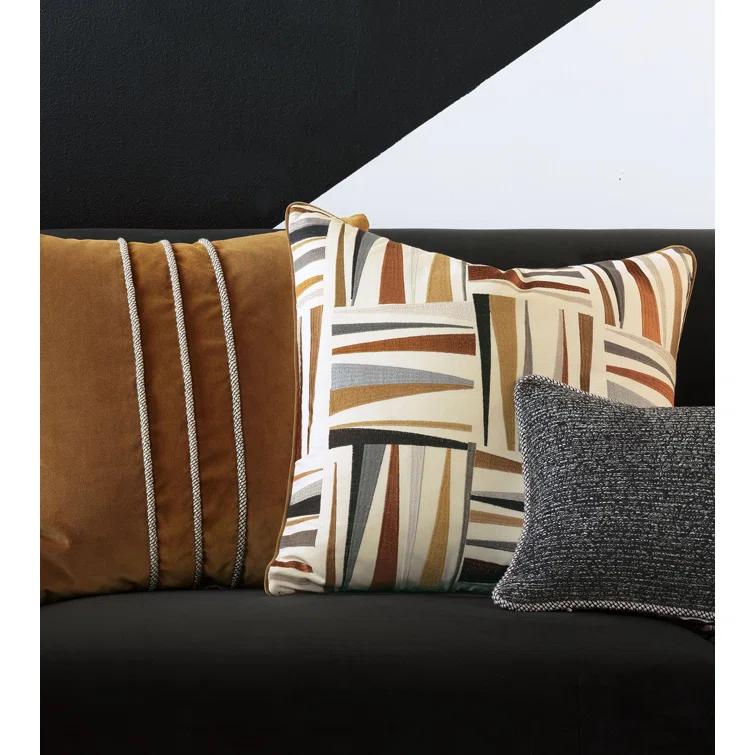 Medara Woven Rectangular Pillow Cover & Insert