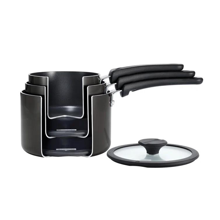 Tramontina Aluminum Non Stick Sauce Pan 6 Pc Nesting Set