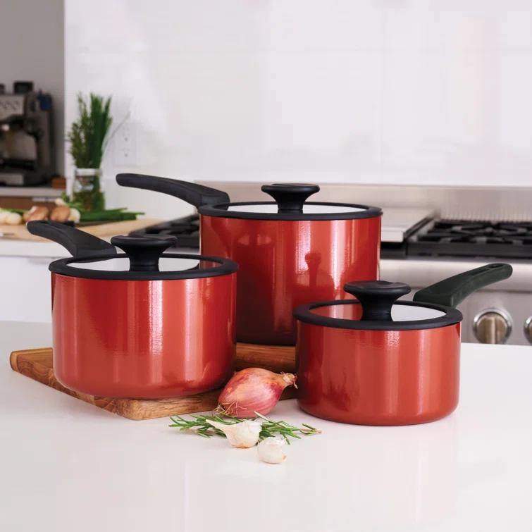 Tramontina Tramontina Aluminum Non Stick Sauce Pan 6 Pc Nesting Set