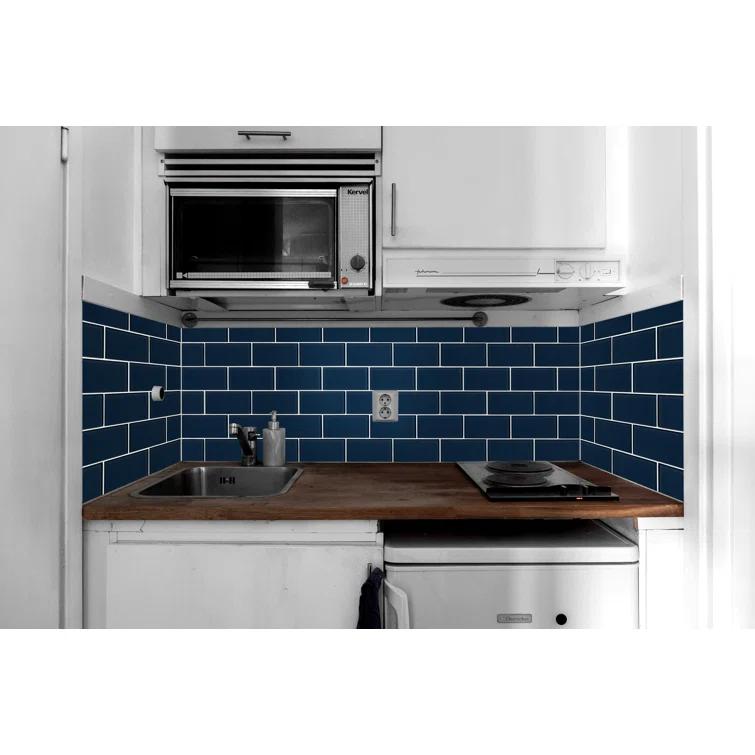 Premium 3" x 6" Straight Edge Glass Mosaic Subway Tile