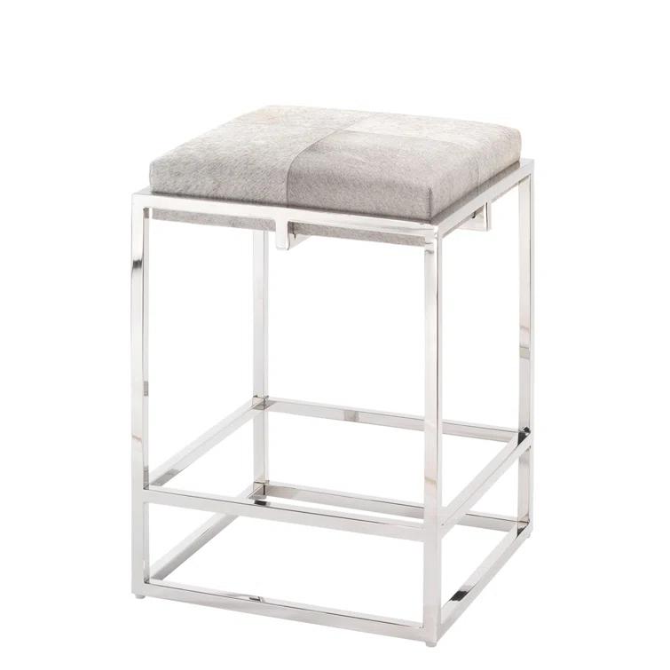 Shelby Upholstered Counter Stool with Metal Frame
