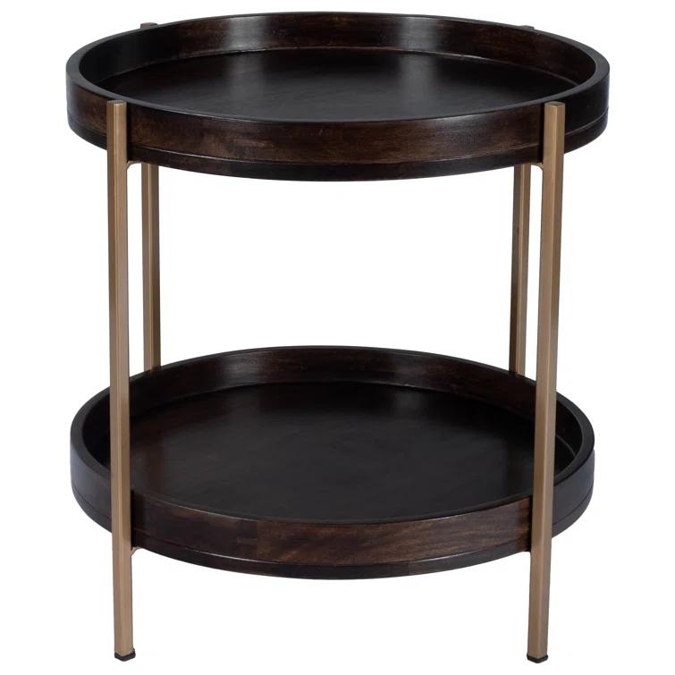 Butler Specialty Damirra Wood And Metal Accent Table In Brown