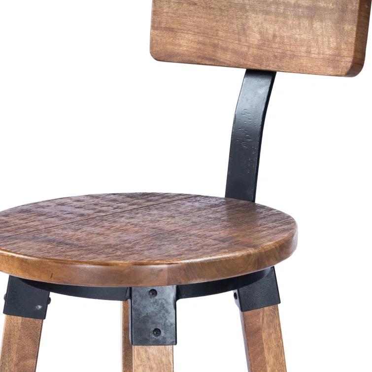 Butler Specialty Masterson Mango Wood & Metal Bar Stool In Beige