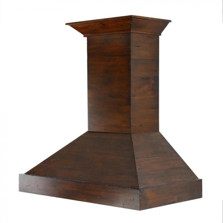 ZLINE ZLINE 30 in. Convertible Vent Wooden Wall Mount Range Hood in Antigua & Walnut KBRR-30