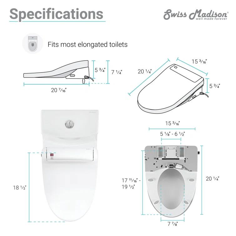 Virage One-Piece Toilet with Vivante Smart Seat 1.1/1.6 gpf