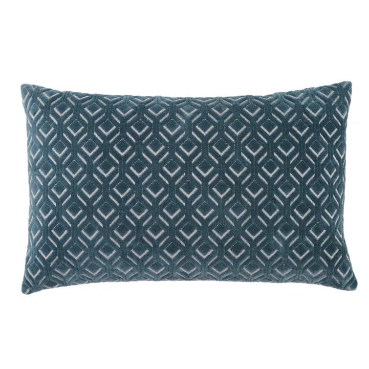 Ryans Embroidered Cotton Lumbar Throw Pillow