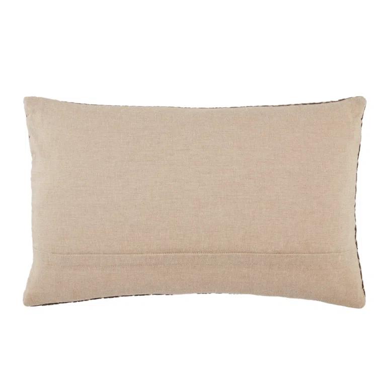 Ryans Embroidered Cotton Lumbar Throw Pillow