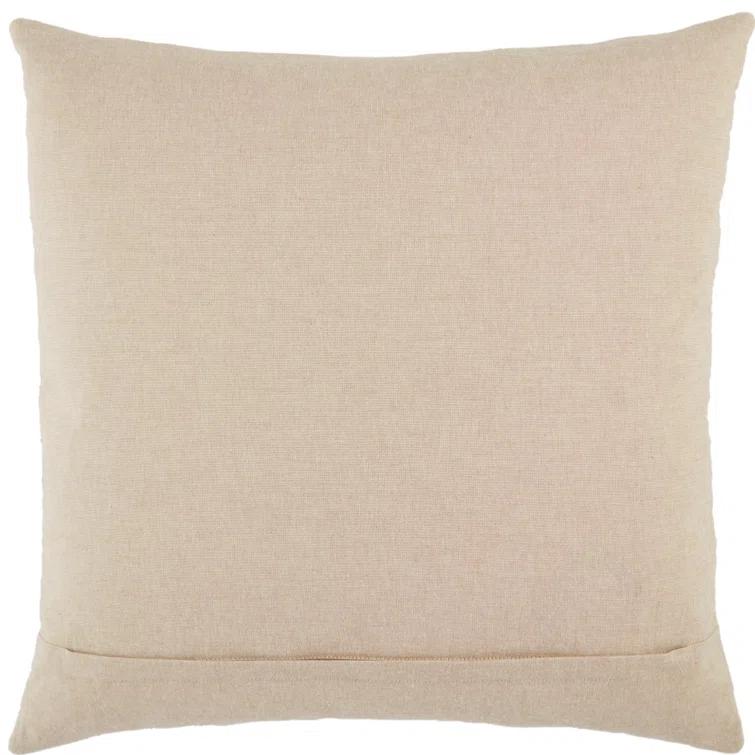 Gretchen Embroidered Cotton Throw Pillow