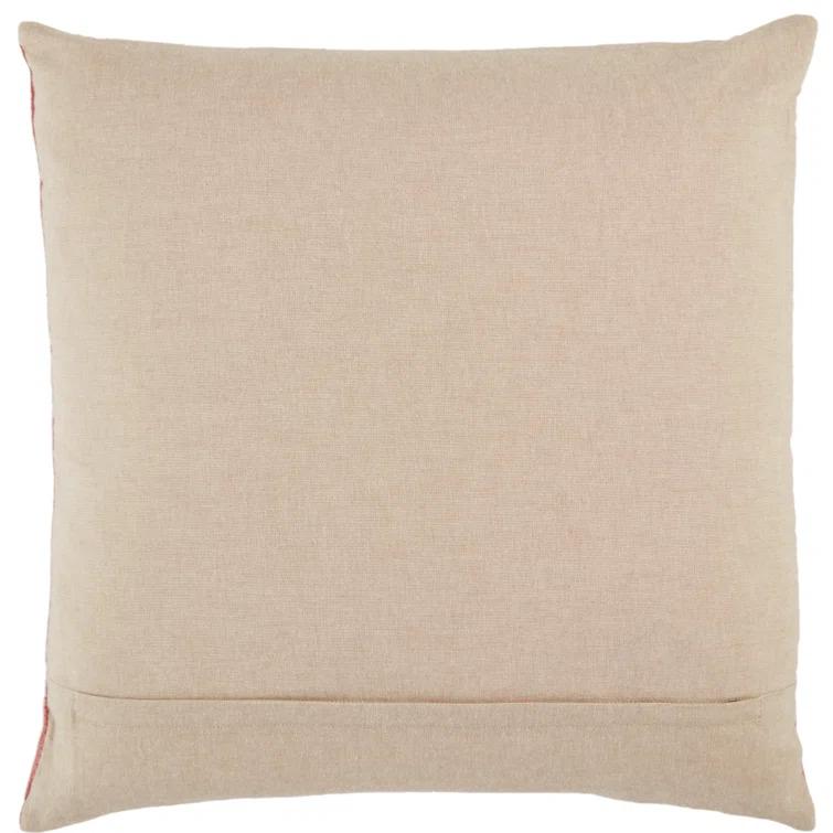 Gretchen Embroidered Cotton Throw Pillow
