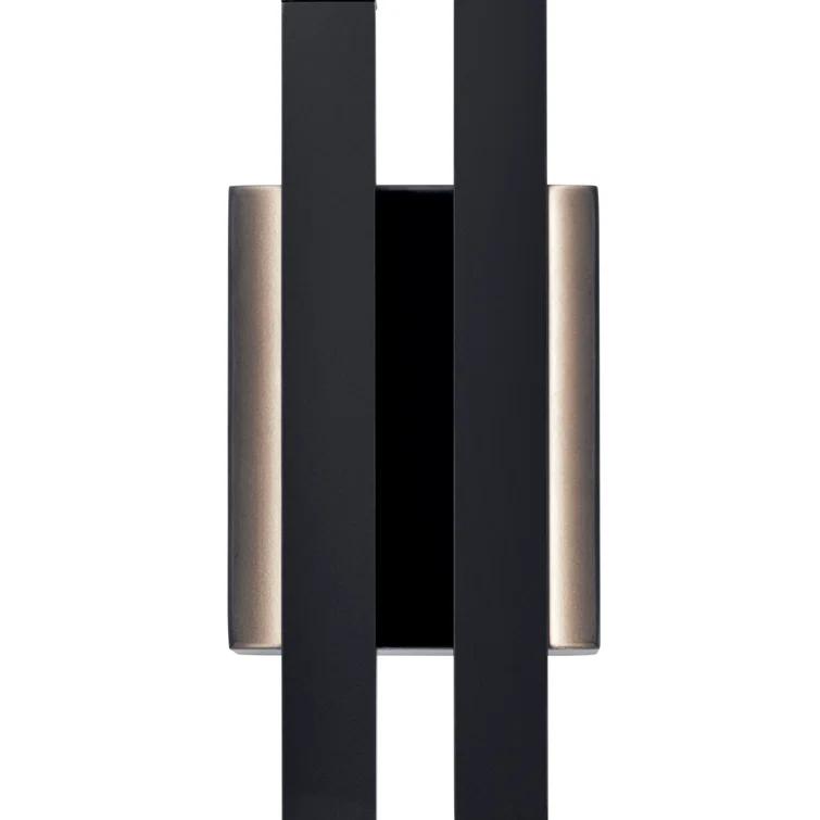 22.25 Inch 17W 2 Led Wall Sconce-Matte Black Finish Elan Lighting 83702Mbk