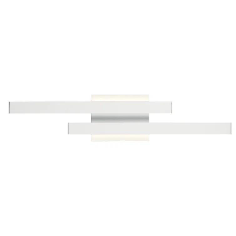 22.25 Inch 17W 2 Led Wall Sconce-White Finish Elan Lighting 83702Wh