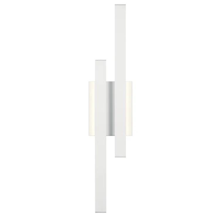 22.25 Inch 17W 2 Led Wall Sconce-White Finish Elan Lighting 83702Wh