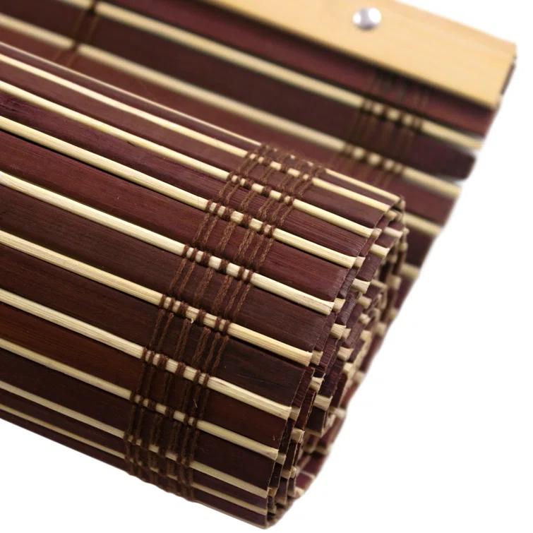 Bamboo Cordless Window Shade - Mahogany 60" W