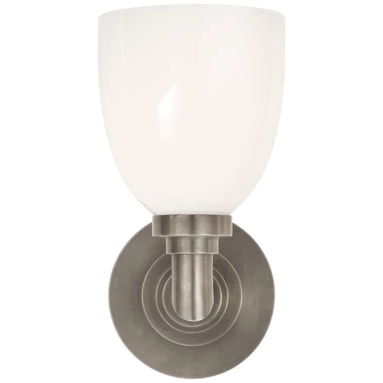 Antique Nickel 10.25" Dimmable Outdoor Wall Sconce
