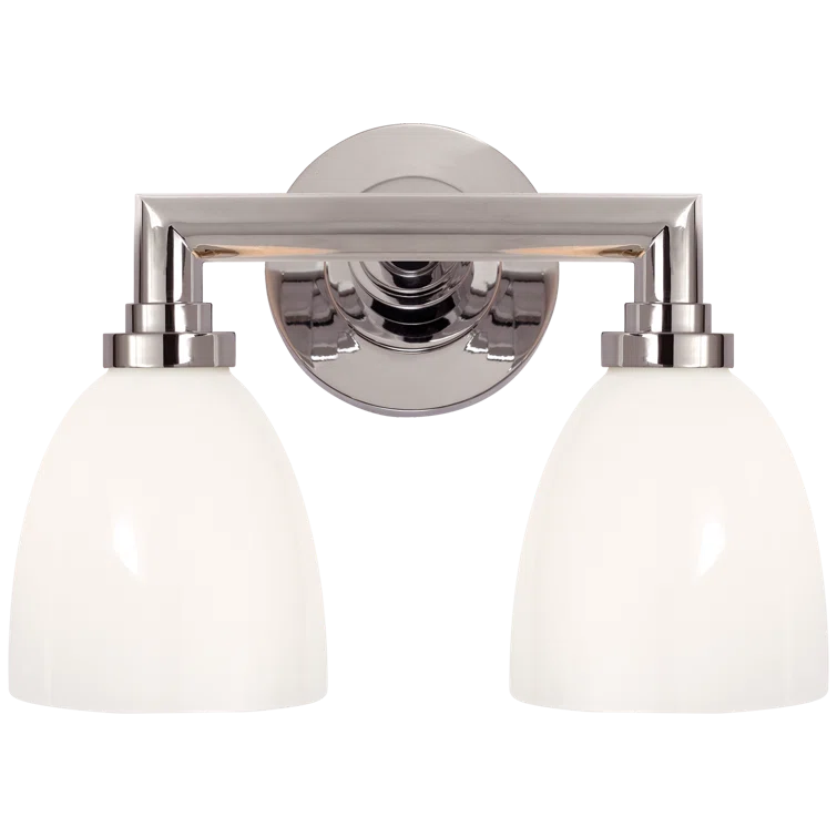 Wilton 10'' Chrome Industrial Vanity Wall Light, Energy Star