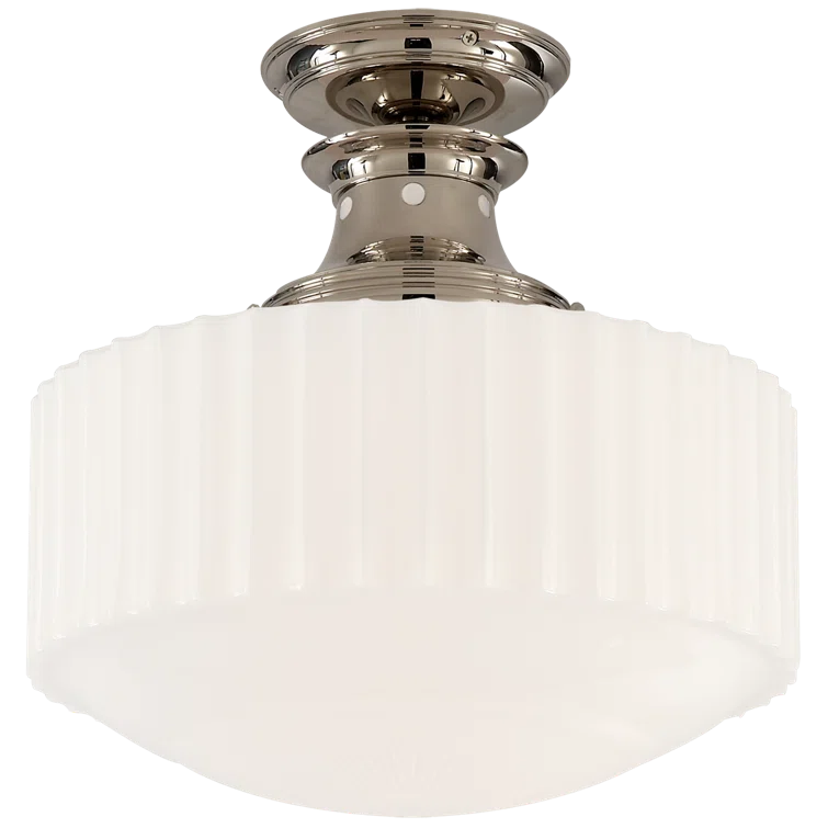 Milton Road Polished Nickel Indoor/Outdoor Globe Pendant Light