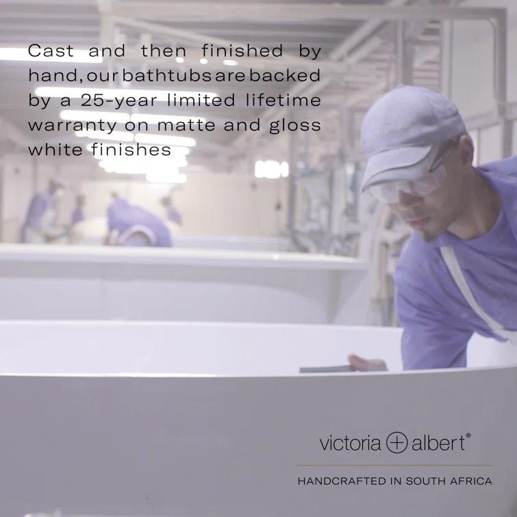 Vetralla 59" x 29" Freestanding Soaking Bathtub