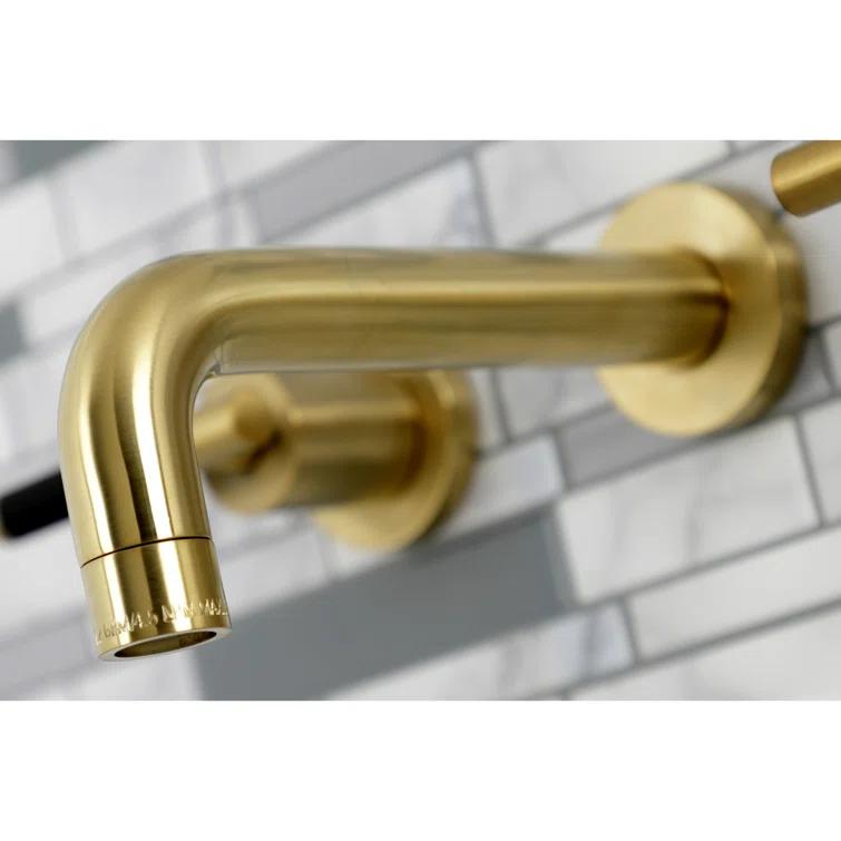 Kingston Brass Kaiser Two-Handle Wall Mount Bathroom Faucet