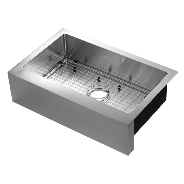 CMI 482-6767 Lapeer 31'' L Farmhouse / Apron Single Bowl Stainless Steel Kitchen Sink