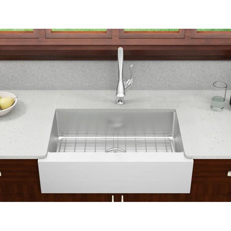 CMI 482-6767 Lapeer 31'' L Farmhouse / Apron Single Bowl Stainless Steel Kitchen Sink