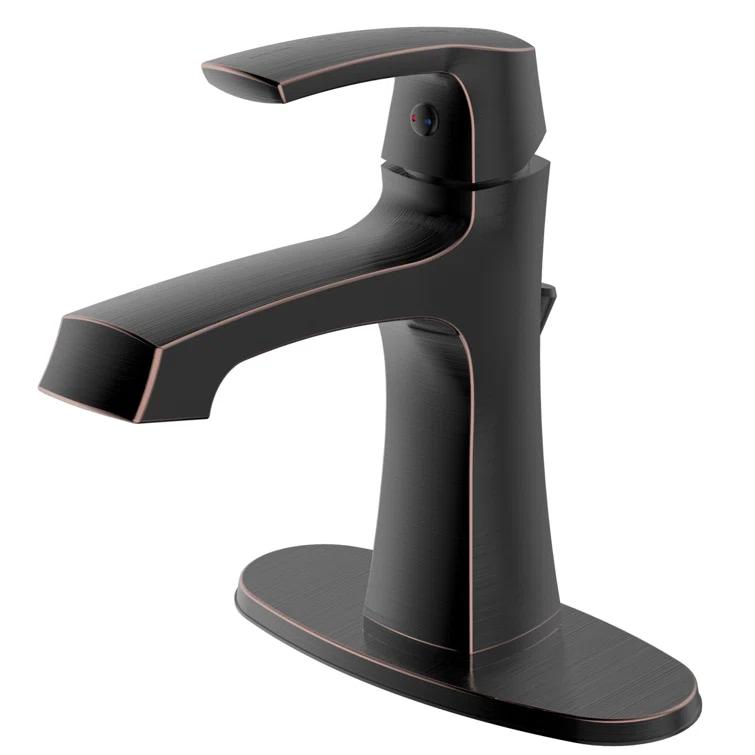 Cardania Single-Hole Single-handle Bathroom Faucet with Drain Assembly