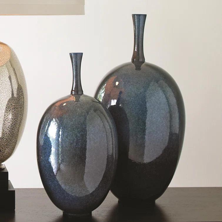Global Views Ovoid Vase-Celestial-Sm