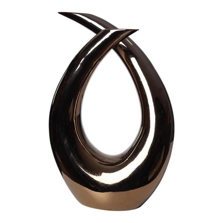 Global Views Loop Sculpture-Bronze