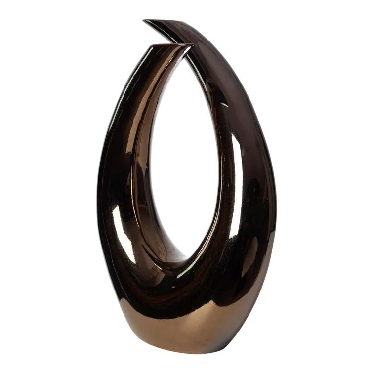 Global Views Loop Sculpture-Bronze