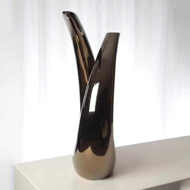 Global Views Loop Sculpture-Bronze