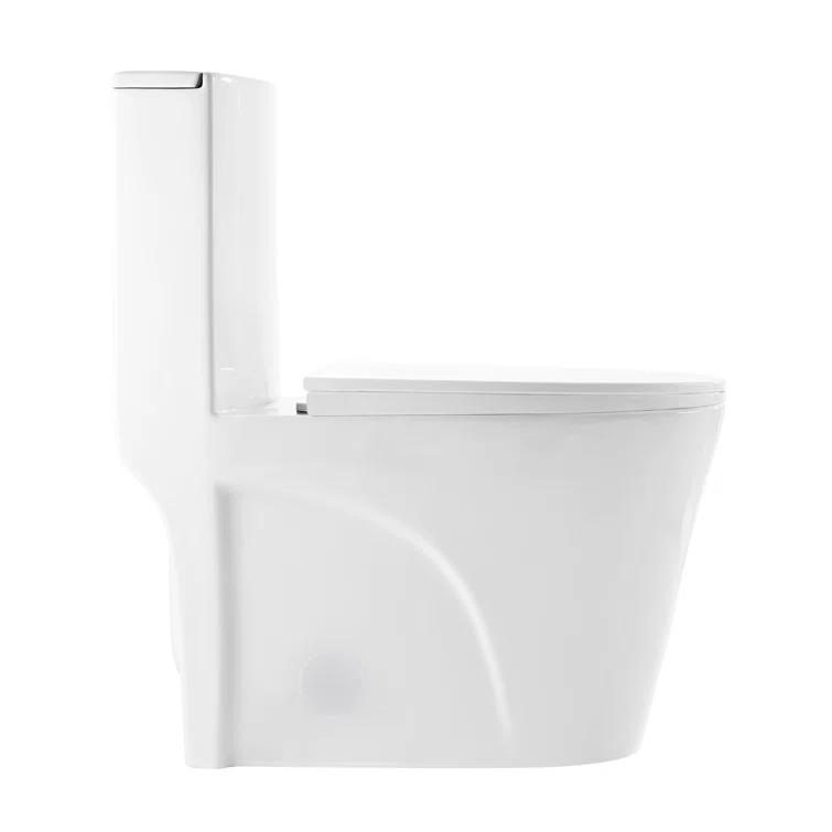 St. Tropez One Piece Elongated Toilet Dual Vortex Flush 1.6 GPF