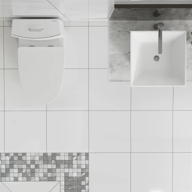 St. Tropez One Piece Elongated Toilet Dual Vortex Flush 1.6 GPF