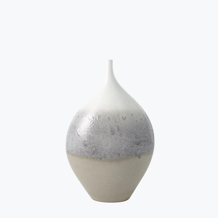 Cream Rises Vase-Wide
